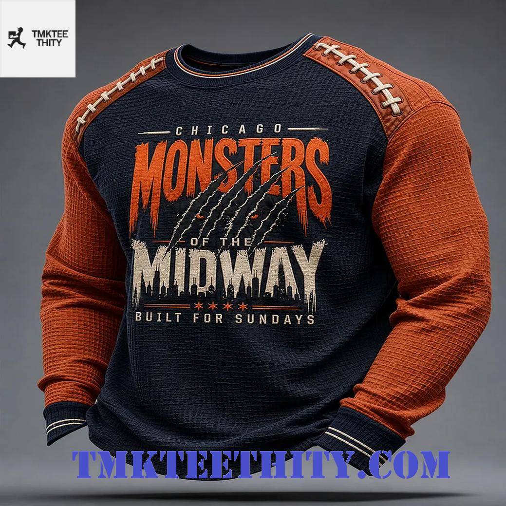 Chicago Football Monsters of the Midway Vintage Graphic Sweatshirt Chicago Football Monsters of the Midway Vintage Graphic Sweatshirt