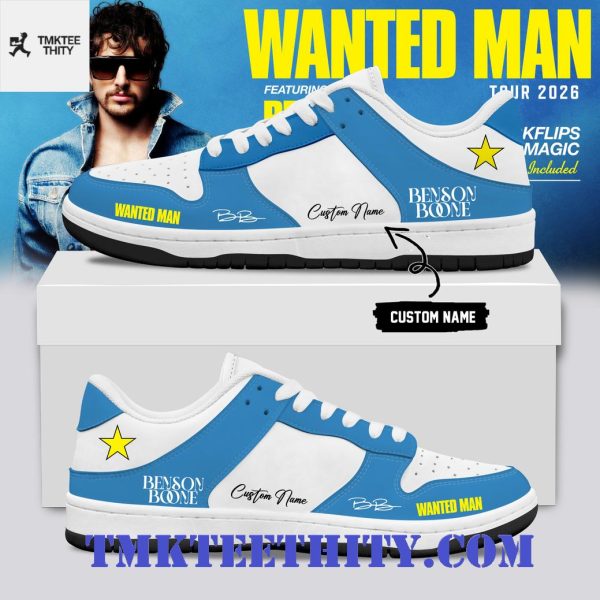 Custom Benson Boone Wanted Man Tour 2026 Leather Air Jordan