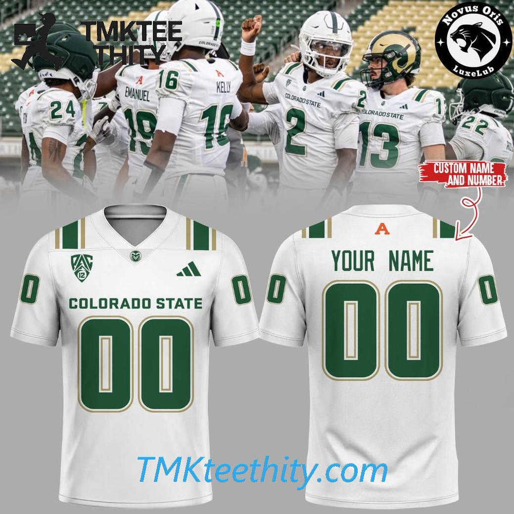 Custom Colorado State Rams Game Day Personalized Football Jersey Custom Colorado State Rams Game Day Personalized Football Jersey