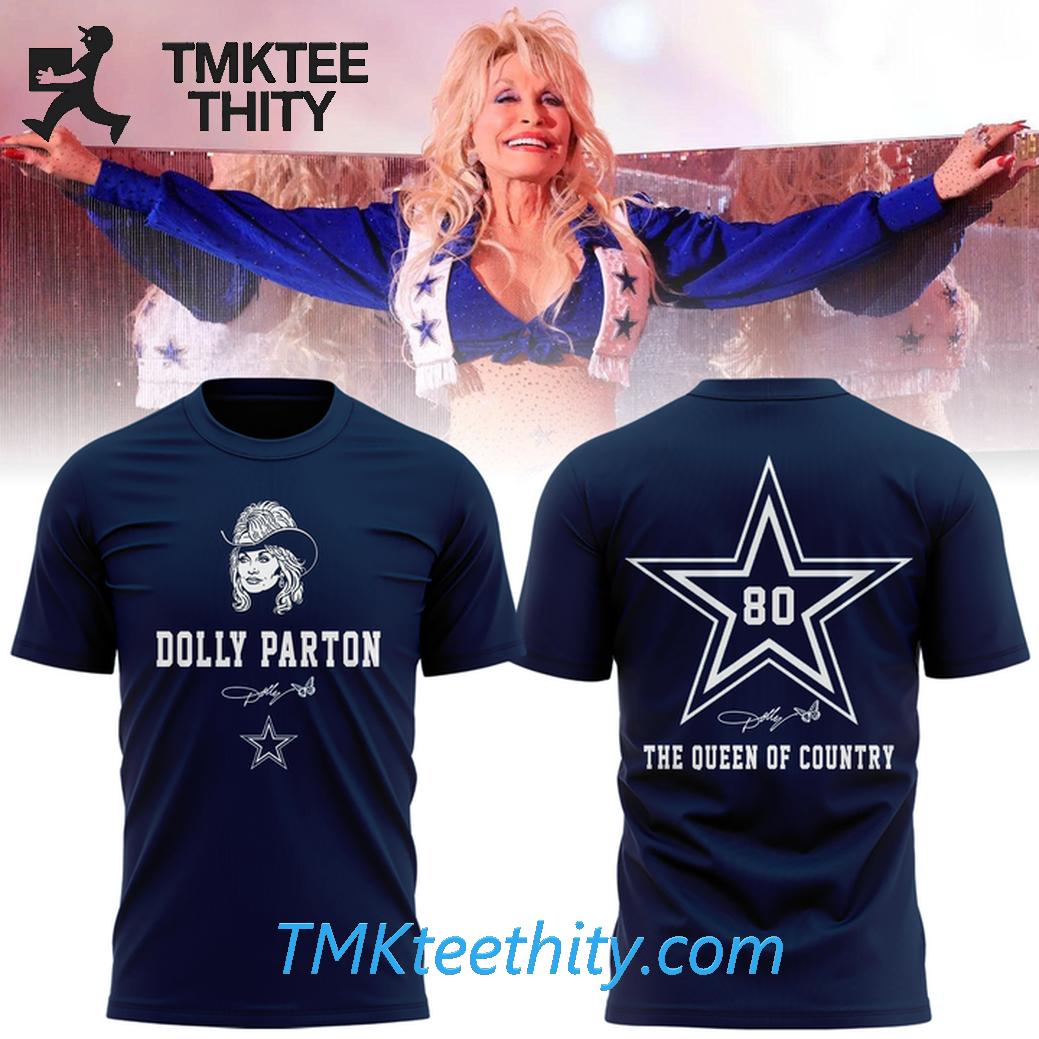 Dolly Parton Dallas Cowboys Queen of Country Graphic T-Shirt Dolly Parton Dallas Cowboys Queen of Country Graphic T-Shirt