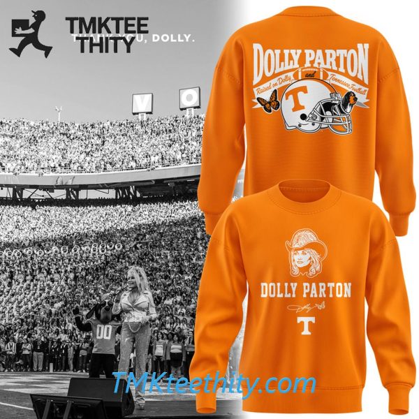 Dolly Parton Tennessee Football Fan Graphic Sweatshirt