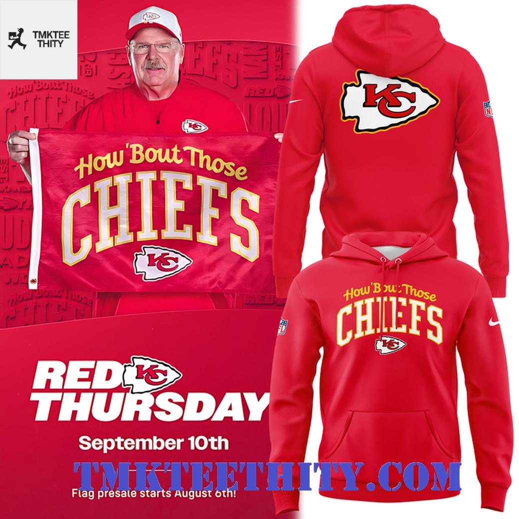 How 'Bout Those Kansas City Chiefs Graphic Print Hoodie How 'Bout Those Kansas City Chiefs Graphic Print Hoodie