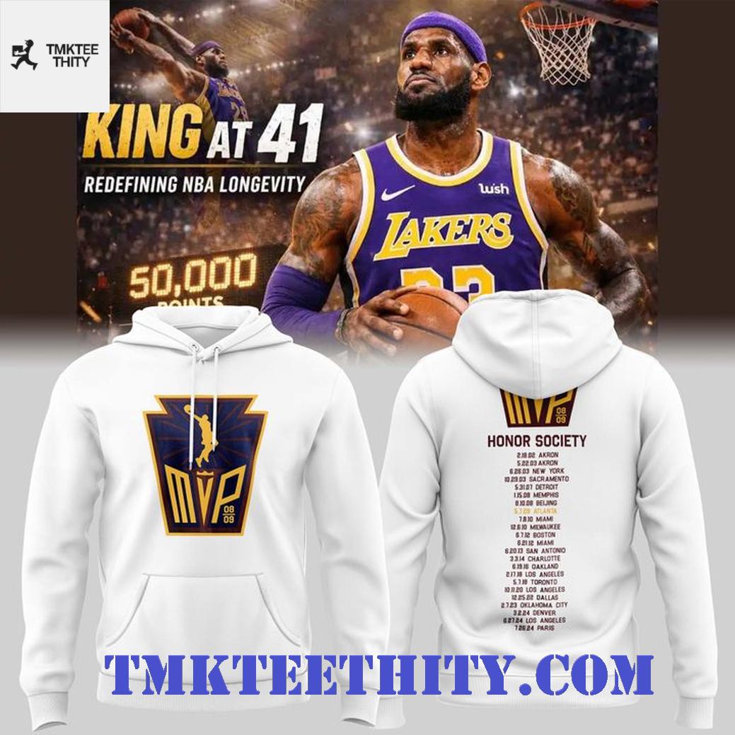 LeBron James King at 41 Tribute Graphic Hoodie LeBron James King at 41 Tribute Graphic Hoodie