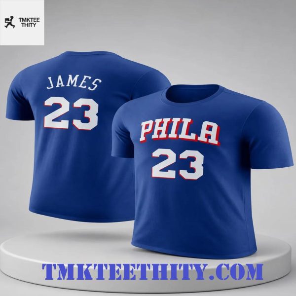 LeBron James Philadelphia 76ers Fan Jersey Graphic T-Shirt