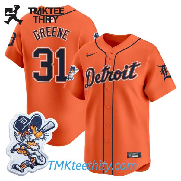 Mens Detroit Tigers Riley Greene 31 Stitched Baseball Jersey