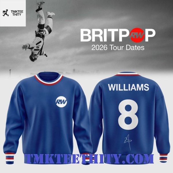 Robbie Williams Britpop Tour 2026 Print Sweatshirt
