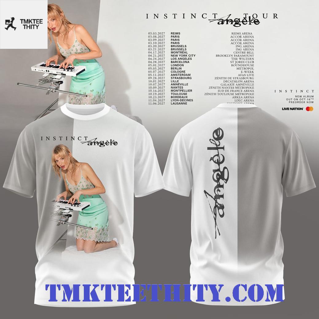Angele Instinct Tour 2027 Merchandise Music T-Shirt Angele Instinct Tour 2027 Merchandise Music T-Shirt