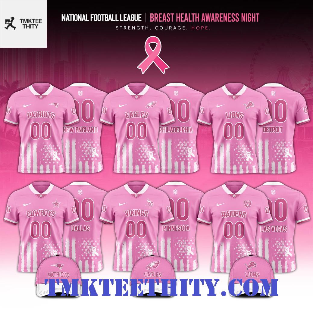 Breast Cancer Awareness Pink Ribbon Limited Edition Football Jersey Breast Cancer Awareness Pink Ribbon Limited Edition Football Jersey