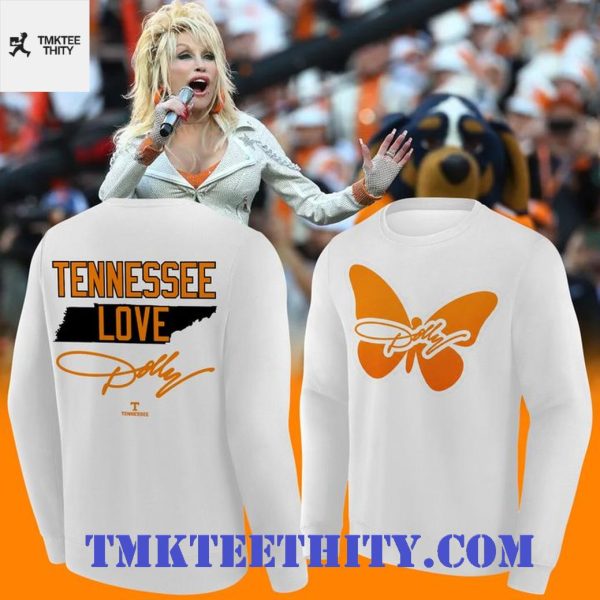 Dolly Parton Tennessee Love Volunteers Football Sweatshirt