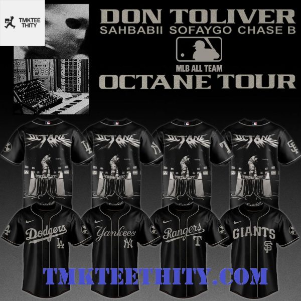 Don Toliver Octane Tour MLB All Teams Graphic Baseball Jersey