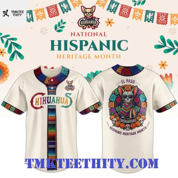 El Paso Chihuahuas National Hispanic Heritage Month Cultural Baseball Jersey