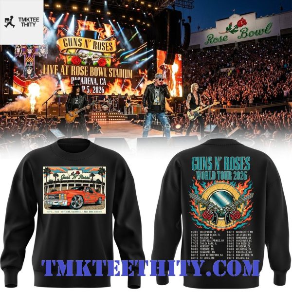 Guns N’Roses “Rose Bowl Stadium Pasadena 2026 World Tour” Sweatshirt