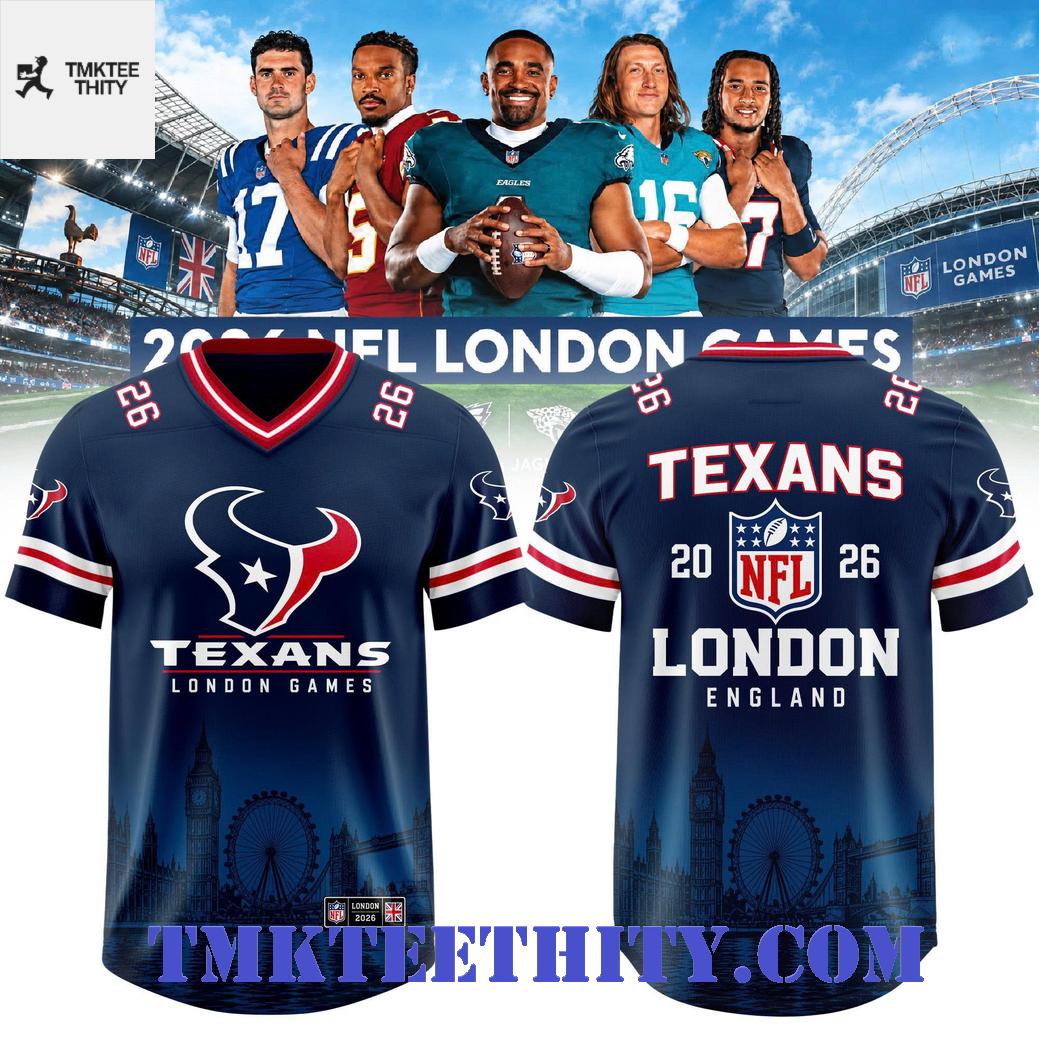 Houston Texans 2026 London Games Football Jersey Houston Texans 2026 London Games Football Jersey