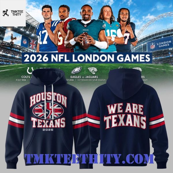 Houston Texans x London Games 2026 Graphic Hoodie