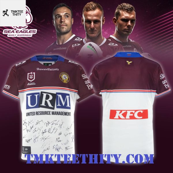 Manly Warringah Sea Eagles Full Squad Signed 2026 Football Jersey