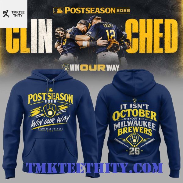 Milwaukee Brewers Postseason 2026 Print Hoodie
