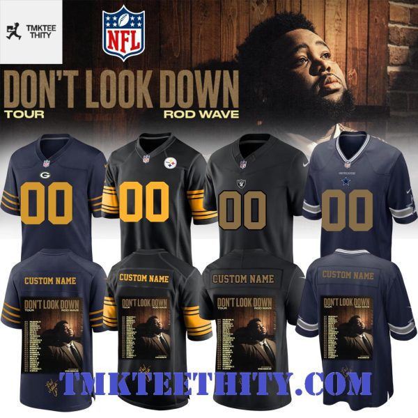 NFL x Rod Wave Don’t Look Down Tour 2026 Football Jersey