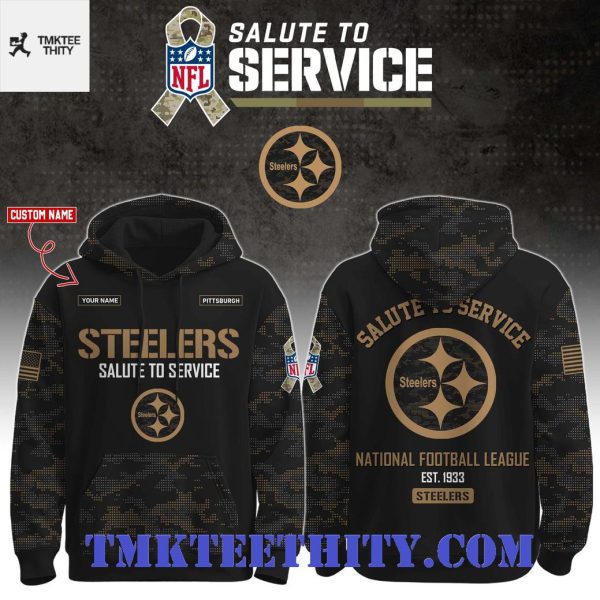 Pittsburgh Steelers Salute To Service Camo Hoodie