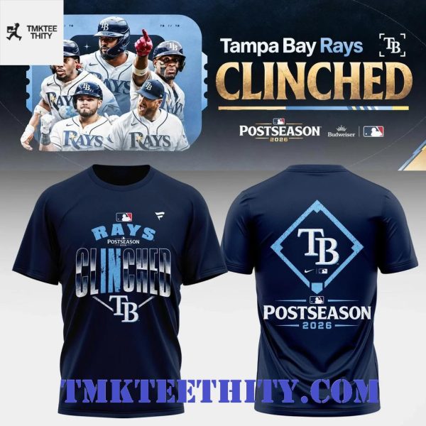Tampa Bay Rays 2026 Postseason Clinched T-Shirt