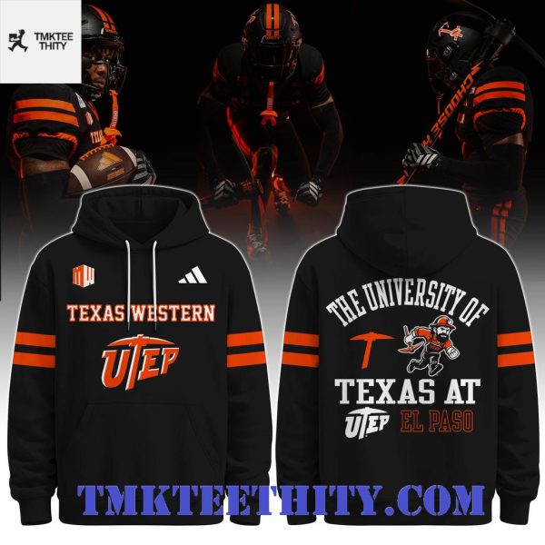 UTEP Miners Texas Western Vintage Mascot Hoodie