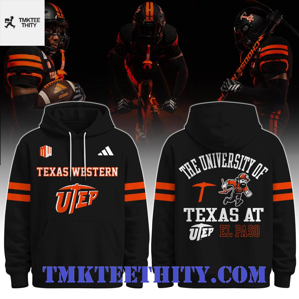 UTEP Miners Texas Western Vintage Mascot Hoodie UTEP Miners Texas Western Vintage Mascot Hoodie